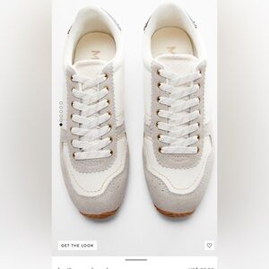 Brand new/Never worn real leather panel sleek Mango sneaker